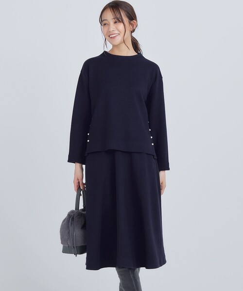 kumukukuお洋服セットA 組曲（KUMIKYOKU） セットアップ 7 ネイビー レディース : ZOZOTOWN