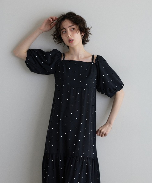 &. NOSTALGIA ワンピース 「ZOZO限定」2WAYオフショルドット