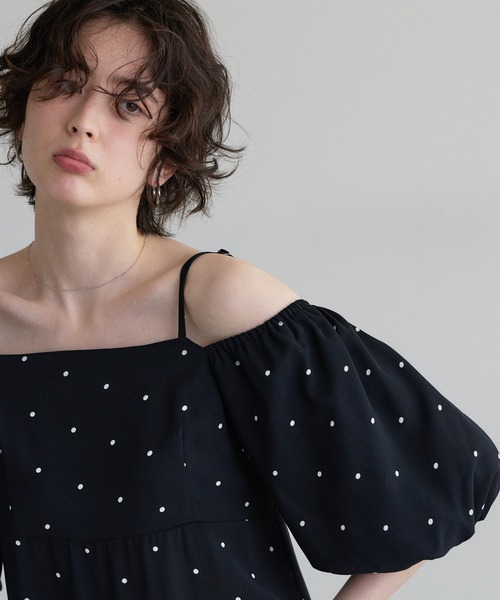 ❤️定価25,300円　　SOLEIADO ワンピース【美品】 フライングスリーブ ティアードワンピース SP25s070【SunsetPark