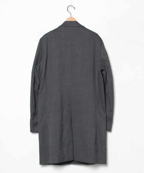 NANO universe（ナノ・ユニバース） チェック柄チェスターコート L