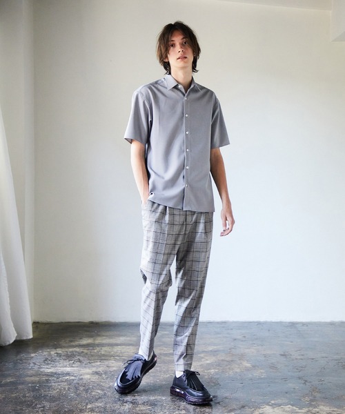 美品‼️UNITED TOKYO 半袖シャツ グレー/ブラック UNITED TOKYO 「UNITED TOKYO」 半袖シャツ 1 グレー メンズ