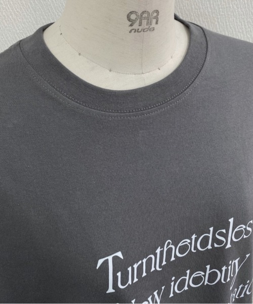LADY LIKE（レディライク） tシャツ メッセージロゴオーバーサイズ半袖