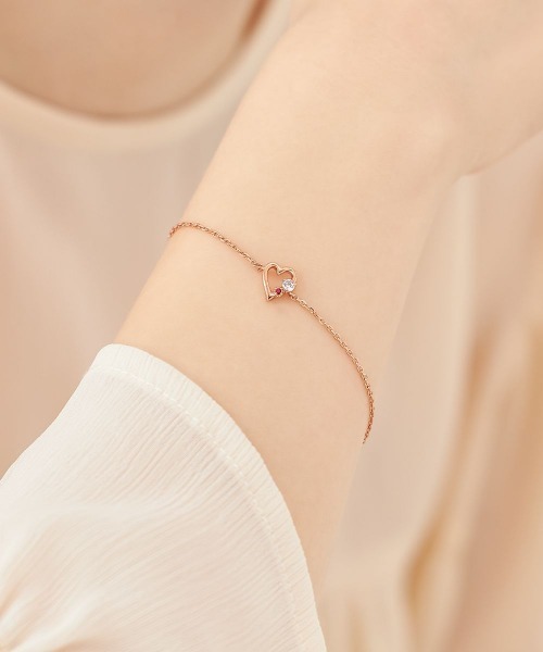 【極美品】Canal４°C シルバーブレスレット Canal4℃ ブレスレット 「7月誕生石」シルバー レディース