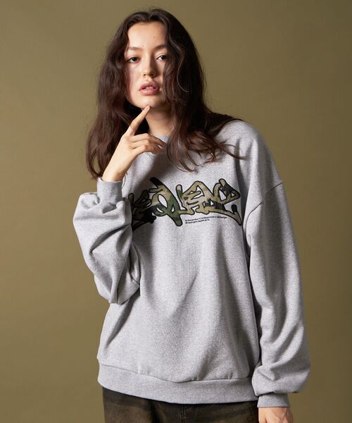 ラインストーンカモロゴ スウェット SEQUENZE トレーナー スウェット 「SEQUENZ（シークエンズ）」CAMO