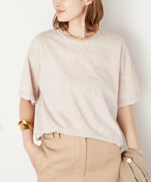 tokuachandeuxieme classe Tシャツ ベージュ Deuxieme Classe tシャツ * Garment Dye Tシャツ レディース