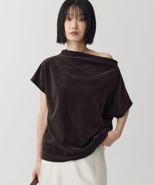 BABYLONE（バビロン） tシャツ 半袖 「洗濯可」ベロアニュアンス
