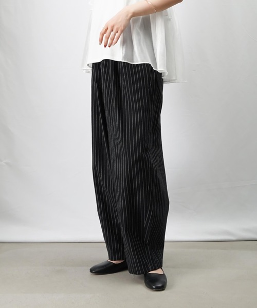 LADY LUCK LUCA パンツ LC/LLL ストライプコクーンパンツ