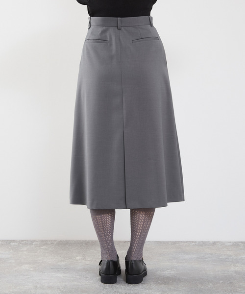 martinique グレー プリーツスカート martinique（マルティニーク） スカート ボックスプリーツスカート