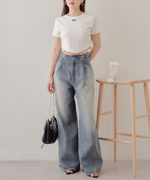 「Chico」 半袖Tシャツ 1 ホワイト レディース