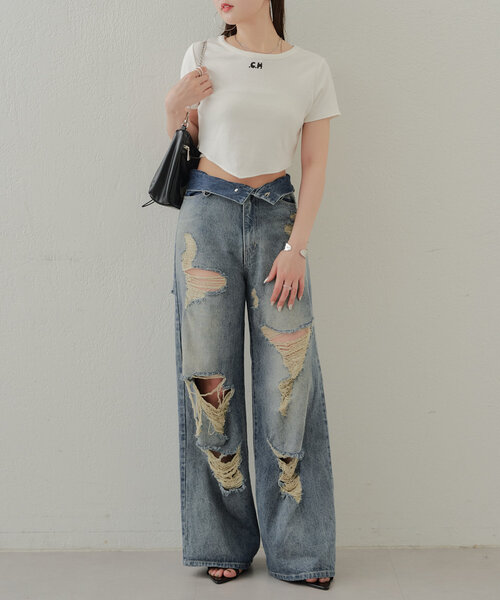 「Chico」 半袖Tシャツ 1 ホワイト レディース