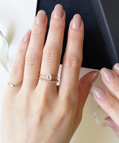 ⭐︎ひまり様専用⭐︎ノワールドプーペ K10 ピンクサファイアリング 9