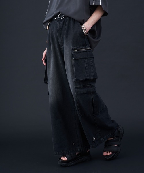 【関税込み】UNDERCOVER ブラック ジッパー カーゴパンツ alexander wang - ラスト1点 / HYBRID CARGO PANT