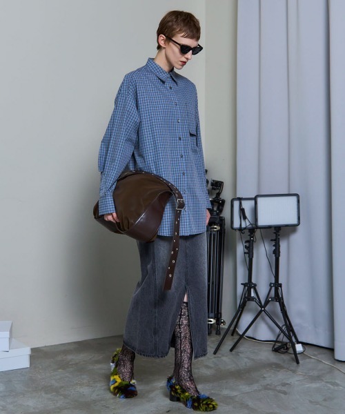 スカート MAISON SPECIAL 2way HighWaist DenimSkirt SALE】2way High Waist Denim Skirt