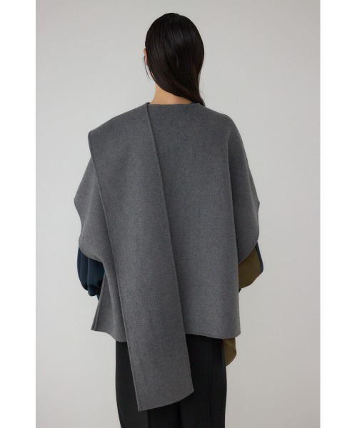 moussy新品黒 ポンチョ レディース アウターストール付き AZUL BY MOUSSY | 【PLUS】ストールリバーポンチョ (その他アウター