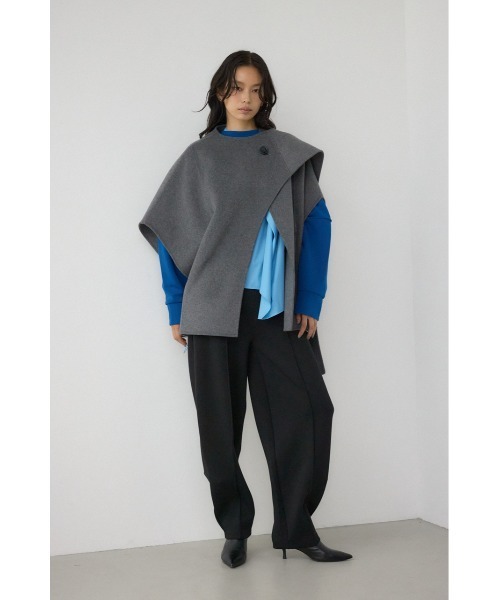 AZUL BY MOUSSY PLUS ストールリバーポンチョ せいらちゃん着用 AZUL BY MOUSSY（アズールバイマウジー） ポンチョ 「PLUS」ストール