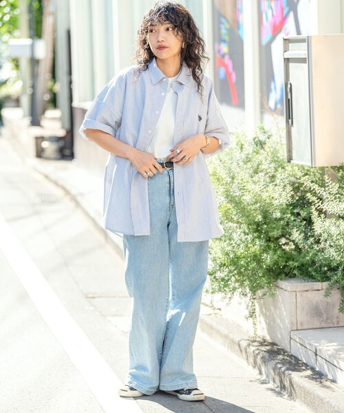 [U.S. POLO ASSN.] рубашка с коротким рукавом SMALL черный мужской 