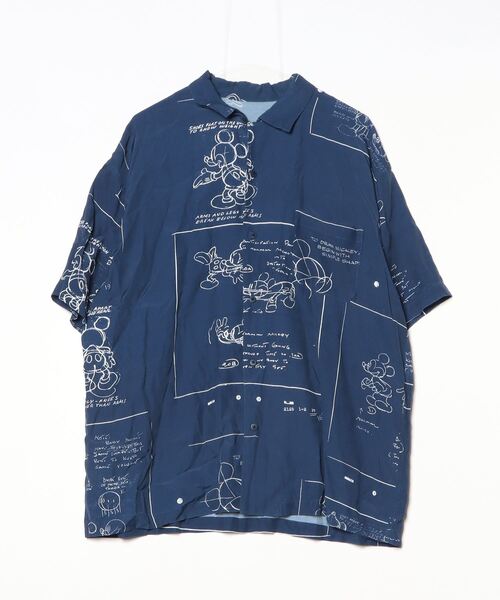 Porter Classic ビッグシルエット　長袖シャツ PORTER CLASSIC（ポータークラシック） 7分袖シャツ「Disneyコラボ」 M