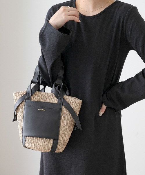 VIOLA d'ORO ブラック ハンドバッグ VIOLAd'ORO（ヴィオラドーロ） 【ブランドポーチ付】 [2025年4月24日