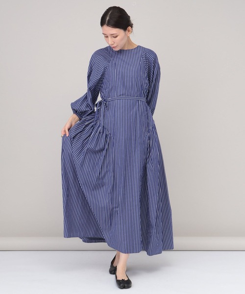 Curensology（カレンソロジー） 7分袖ワンピース FREE ダークブルー
