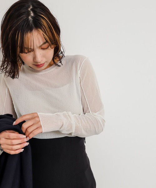 「SENSE OF PLACE by URBAN RESEARCH」 長袖カットソー ONE ブラック レディース_画像2