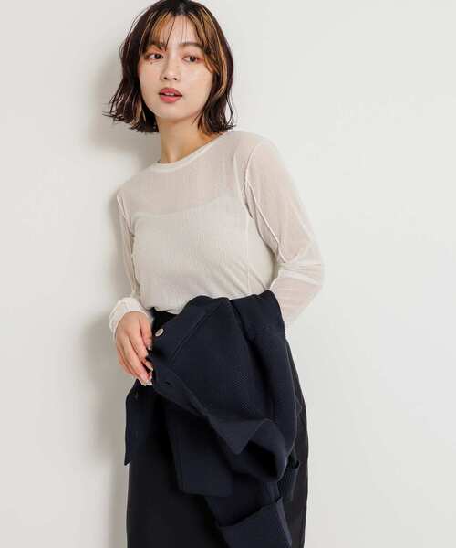 「SENSE OF PLACE by URBAN RESEARCH」 長袖カットソー ONE ブラック レディース_画像3