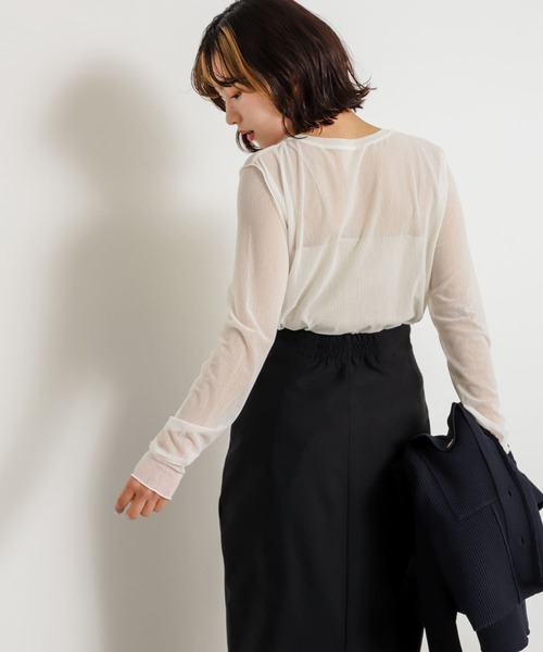 「SENSE OF PLACE by URBAN RESEARCH」 長袖カットソー ONE ブラック レディース_画像4