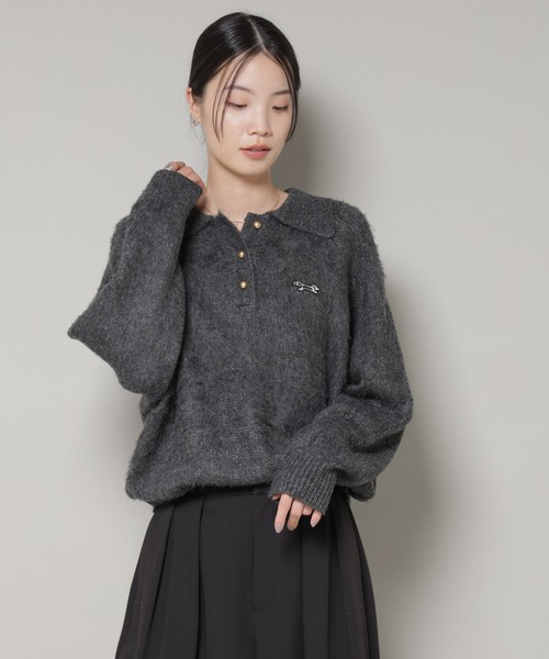 PENNEYS（ペニーズ） ニット セーター PENNEYS別注TheFOXシャギーポロ