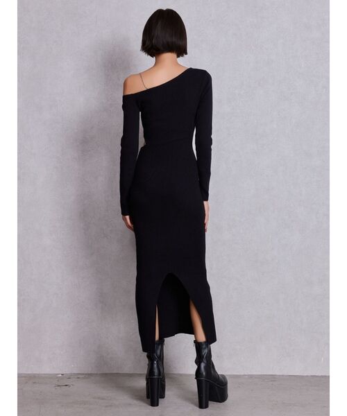 GYDA（ジェイダ） ワンピース GG CHAIN LEFT OPEN LONGニット