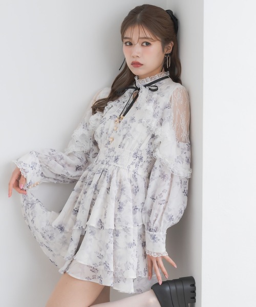 「couture BY ROJITA」 長袖ワンピース FREE グレー レディース_画像2