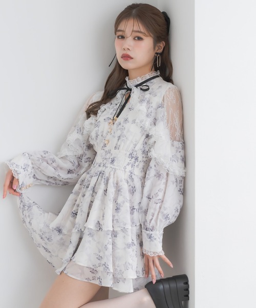 「couture BY ROJITA」 長袖ワンピース FREE グレー レディース_画像3