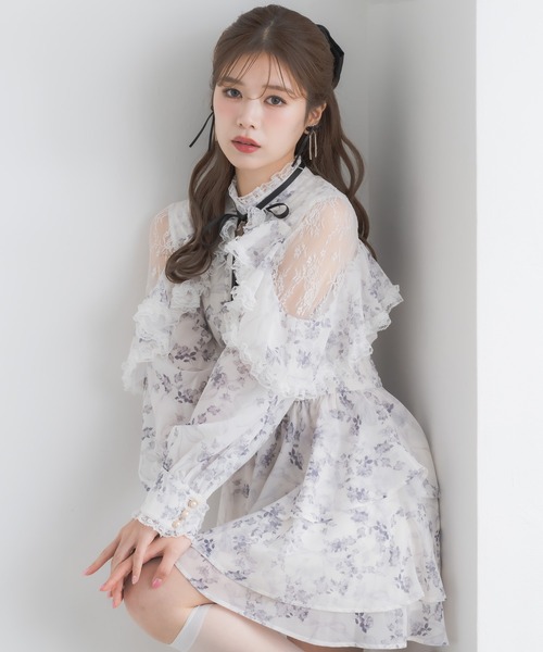 「couture BY ROJITA」 長袖ワンピース FREE グレー レディース_画像4