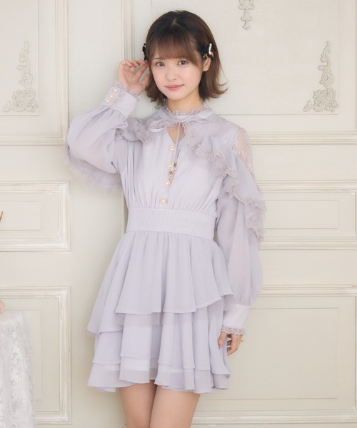 「couture BY ROJITA」 長袖ワンピース FREE グレー レディース_画像8