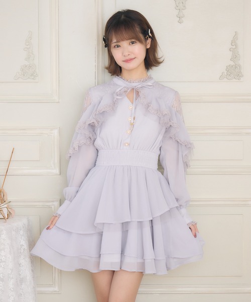 「couture BY ROJITA」 長袖ワンピース FREE グレー レディース_画像9