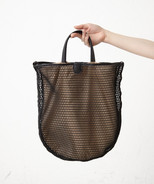 バッグ ear PAPILLONNER 牛革/A4サイズ対応》レザーフラップ2WAYバッグLサイズ（トートバッグ