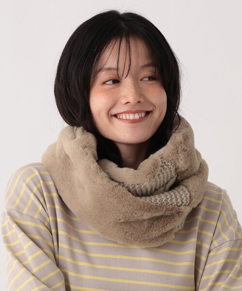 DeuxiemeClasse*CINOH別注ファースヌードニット【スヌードのみ