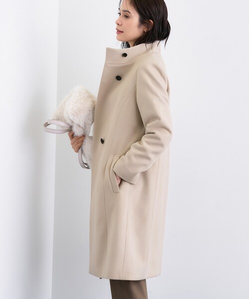 INDIVI（インディヴィ） コート アウター 「ウール100％」スタンド