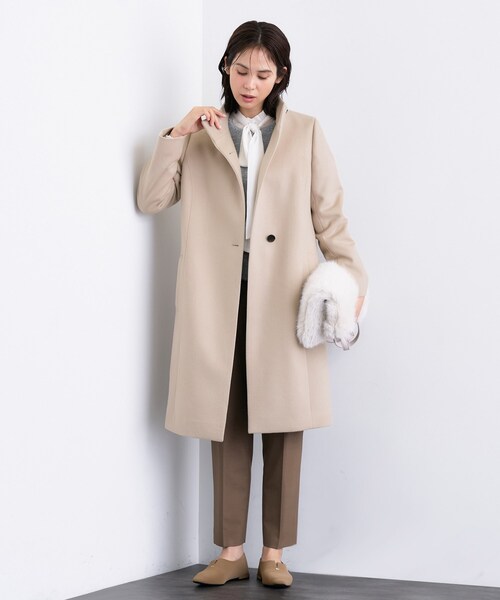 INDIVI（インディヴィ） コート アウター 「ウール100％」スタンド