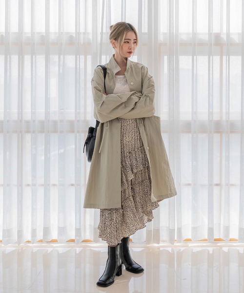 「UNE MANSION」 コート FREE グレー レディース_画像7