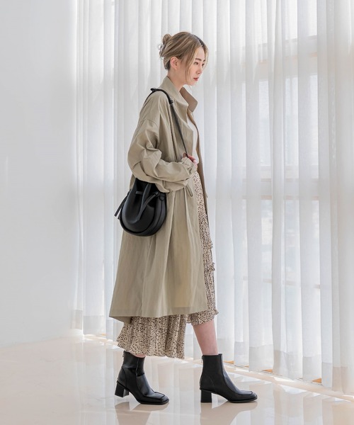 「UNE MANSION」 コート FREE グレー レディース_画像9