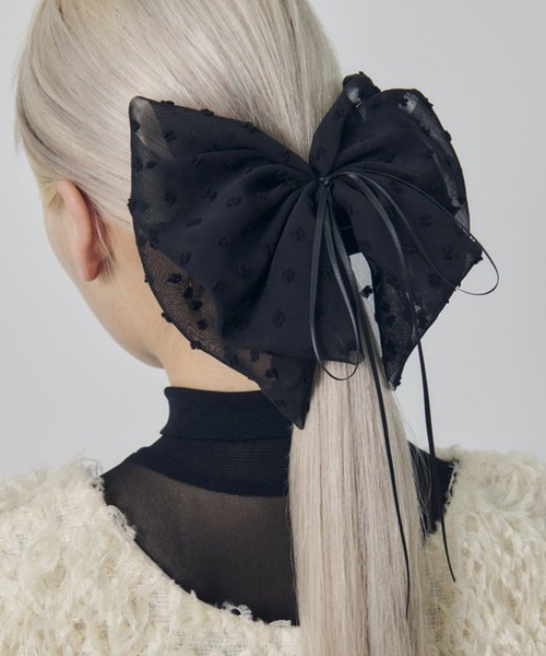 GOLDY（ゴールディ） ヘアクリップ 「GOLDY」ボリューム シアー リボン