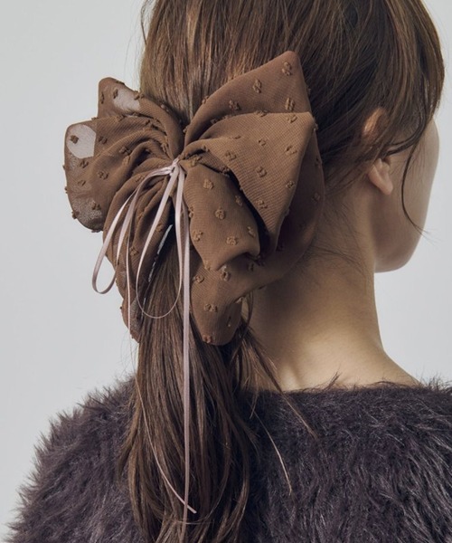 GOLDY（ゴールディ） ヘアクリップ 「GOLDY」ボリューム シアー リボン