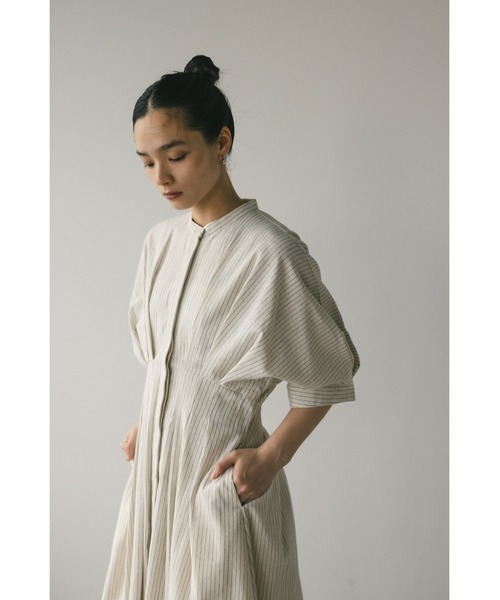 「STYLEMIXER」 7分袖ワンピース MEDIUM サックスブルー レディース_画像6