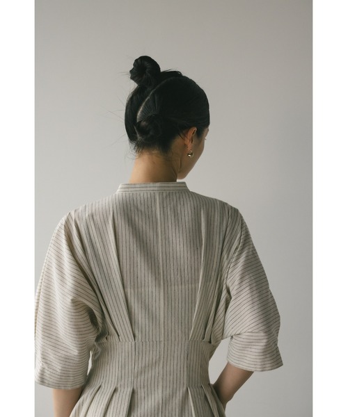 「STYLEMIXER」 7分袖ワンピース MEDIUM サックスブルー レディース_画像9