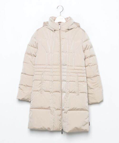 MONCLER（モンクレール） ダウンコート 0 ベージュ レディース