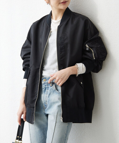 SLOBE IENA（スローブイエナ） ブルゾン - ブラック レディース