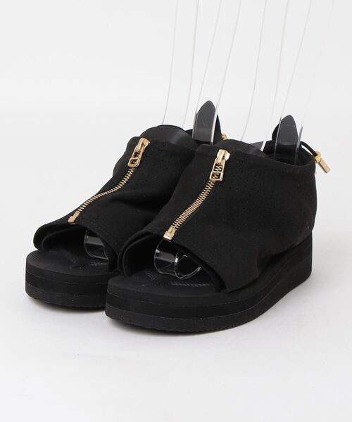 【値下げ】サイズ24 スイコック スポーツ サンダル suicoke（スイコック） フラットサンダル 24cm ブラック レディース