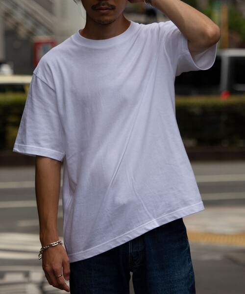 「GLOSTER」 半袖Tシャツ M オフホワイト メンズ_画像2