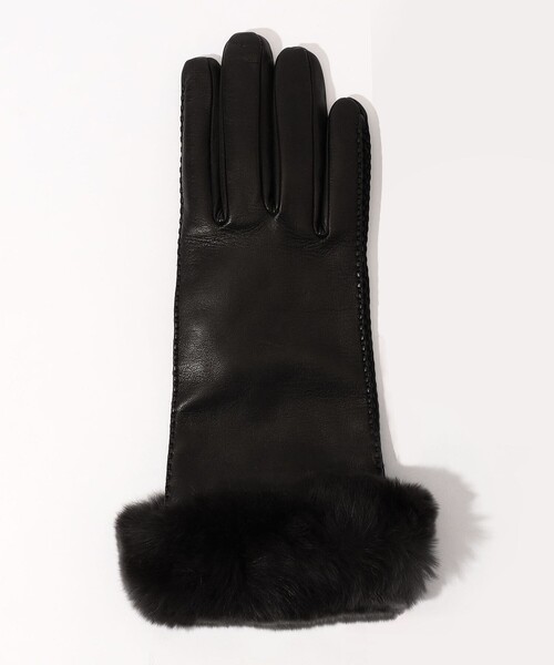 CARIDEI（カリデイ） 手袋 ファー レザーグローブ レディース