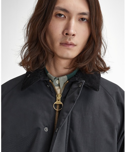 Barbour ステンカラーコート 38インチ ネイビー Barbour バブアー 3⁄4