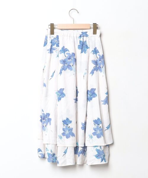 「rienda」 フレアスカート SMALL ホワイト レディース_画像2